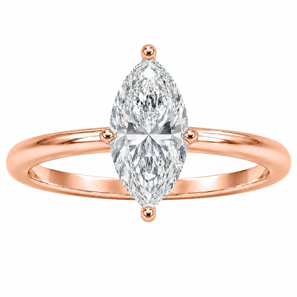 Diamonair Solitaire Ring Builder - Lab Grown Diamond 14K Gold Engagement Ring