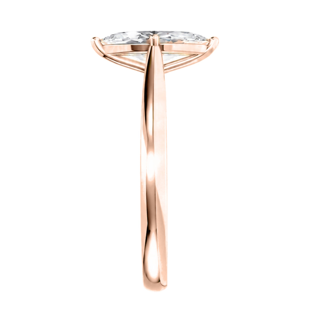 Diamonair Solitaire Ring Builder - Lab Grown Diamond 14K Gold Engagement Ring
