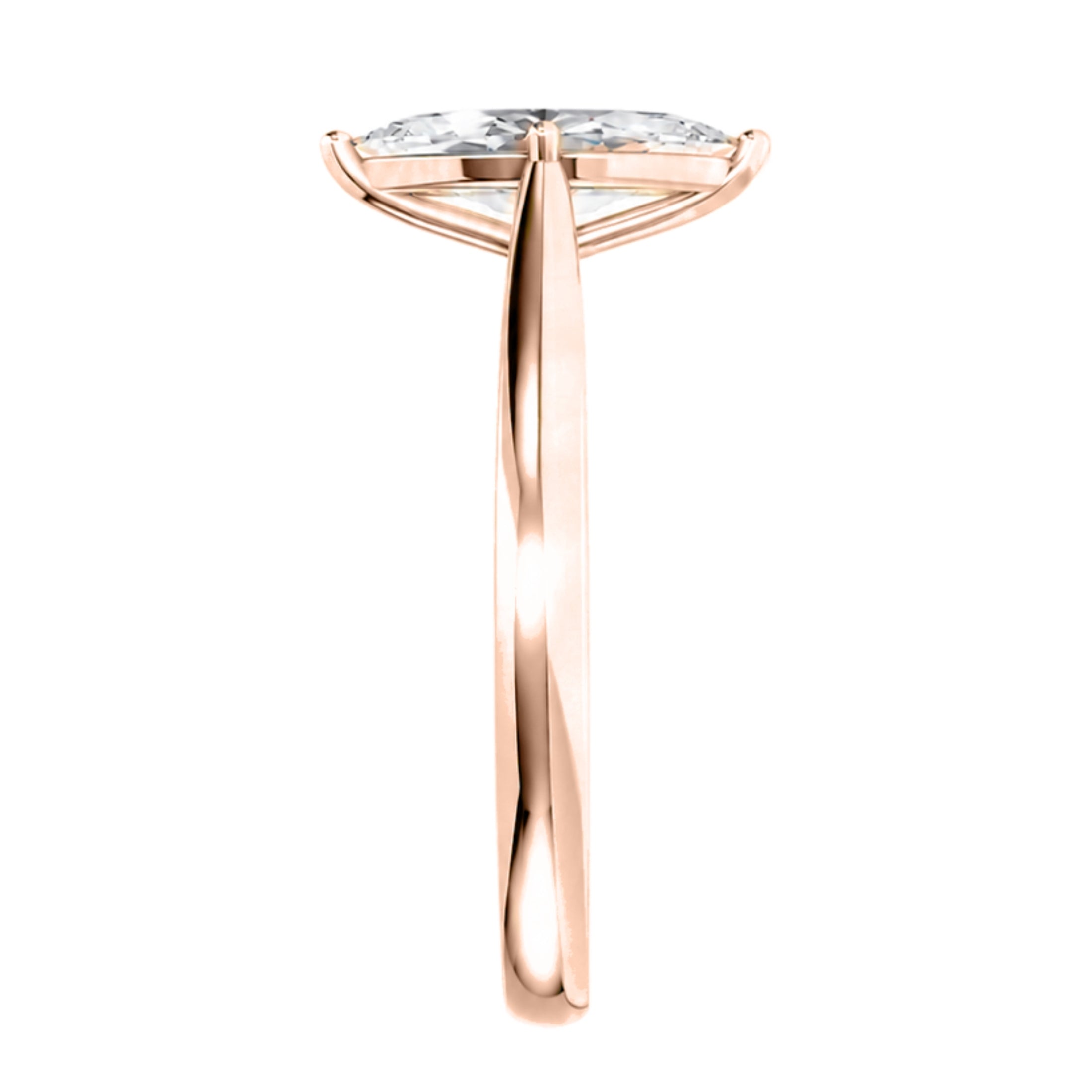 Diamonair Solitaire Ring Builder - Lab Grown Diamond 14K Gold Engagement Ring