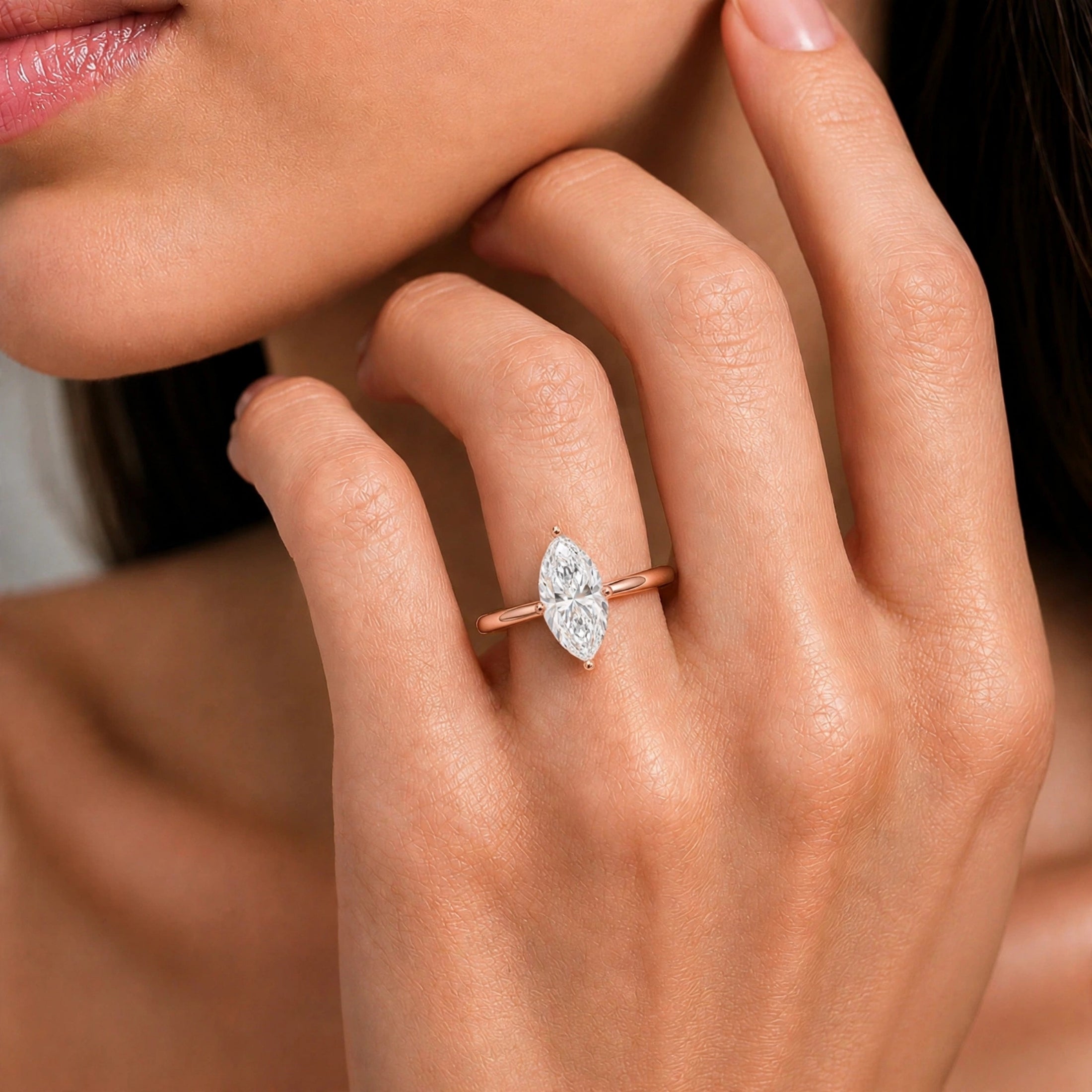 Diamonair Solitaire Ring Builder - Lab Grown Diamond 14K Gold Engagement Ring