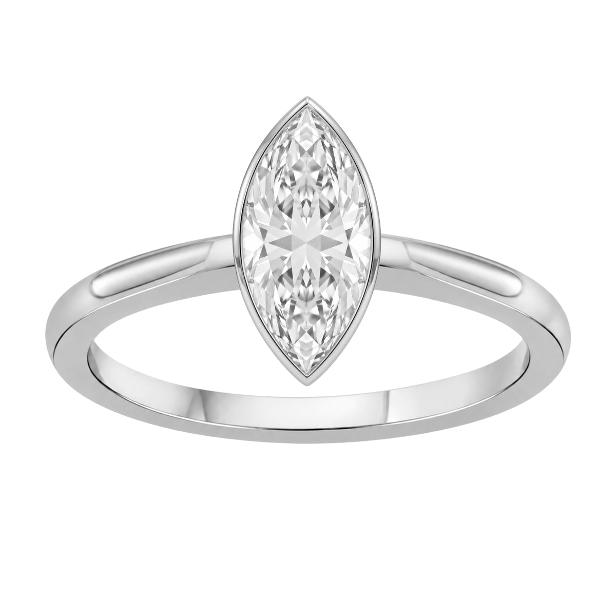 Solitaire Bezel Engagement Ring