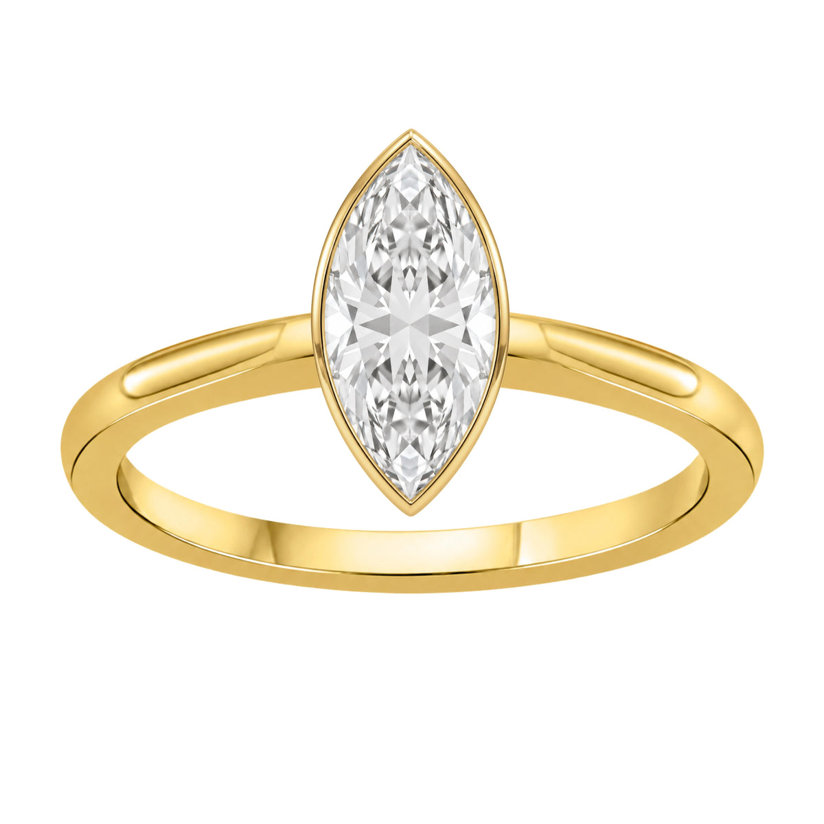 Solitaire Bezel Engagement Ring
