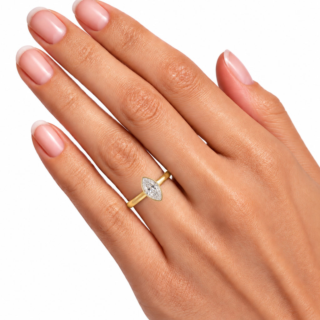 Solitaire Bezel Engagement Ring
