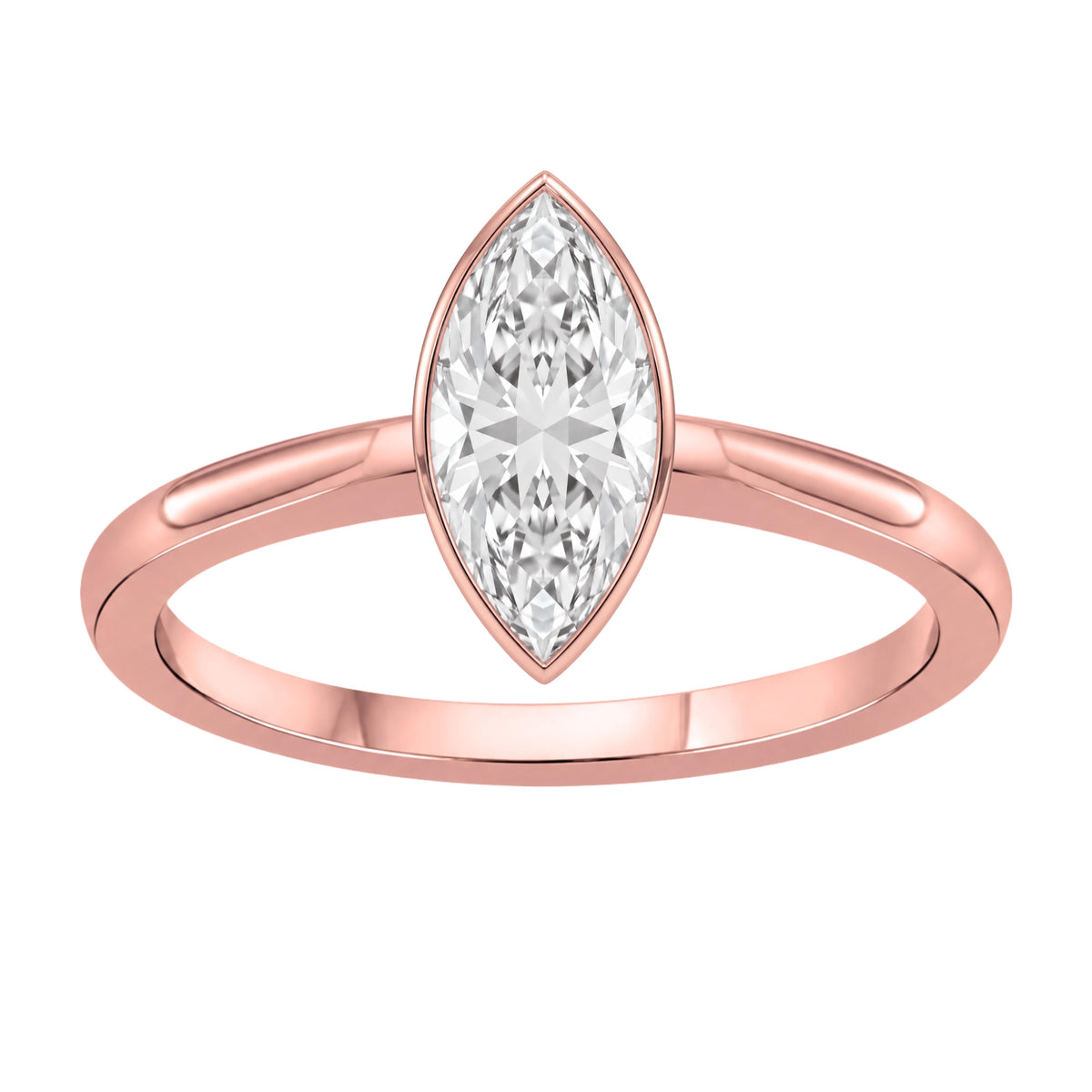Solitaire Bezel Engagement Ring