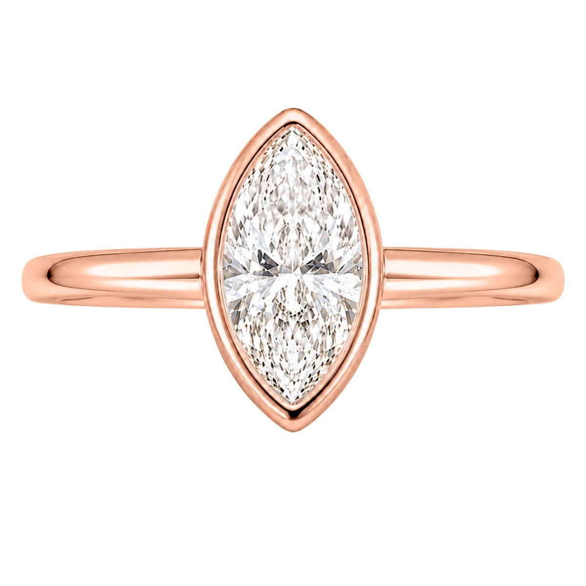Solitaire Bezel Engagement Ring