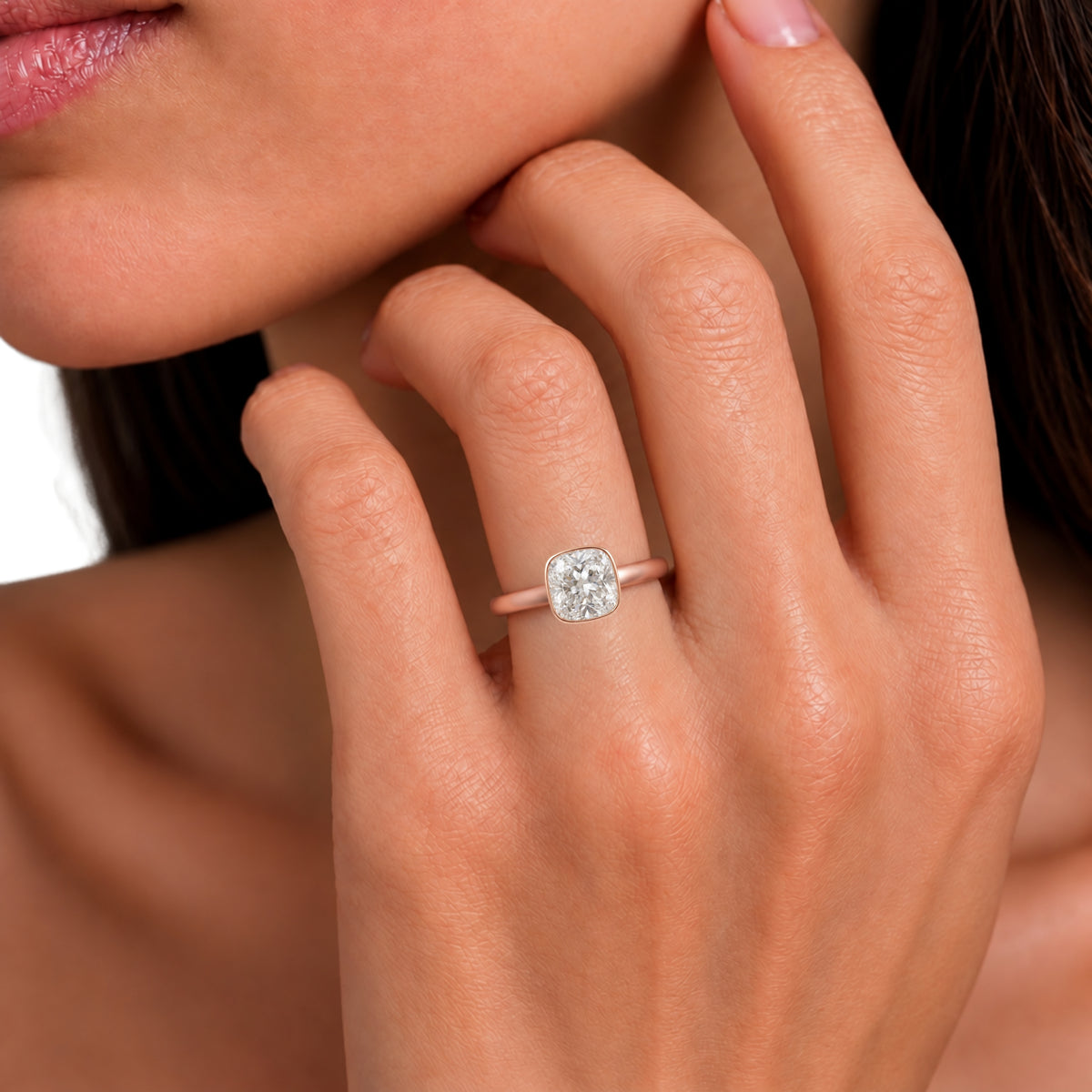 Solitaire Bezel Engagement Ring