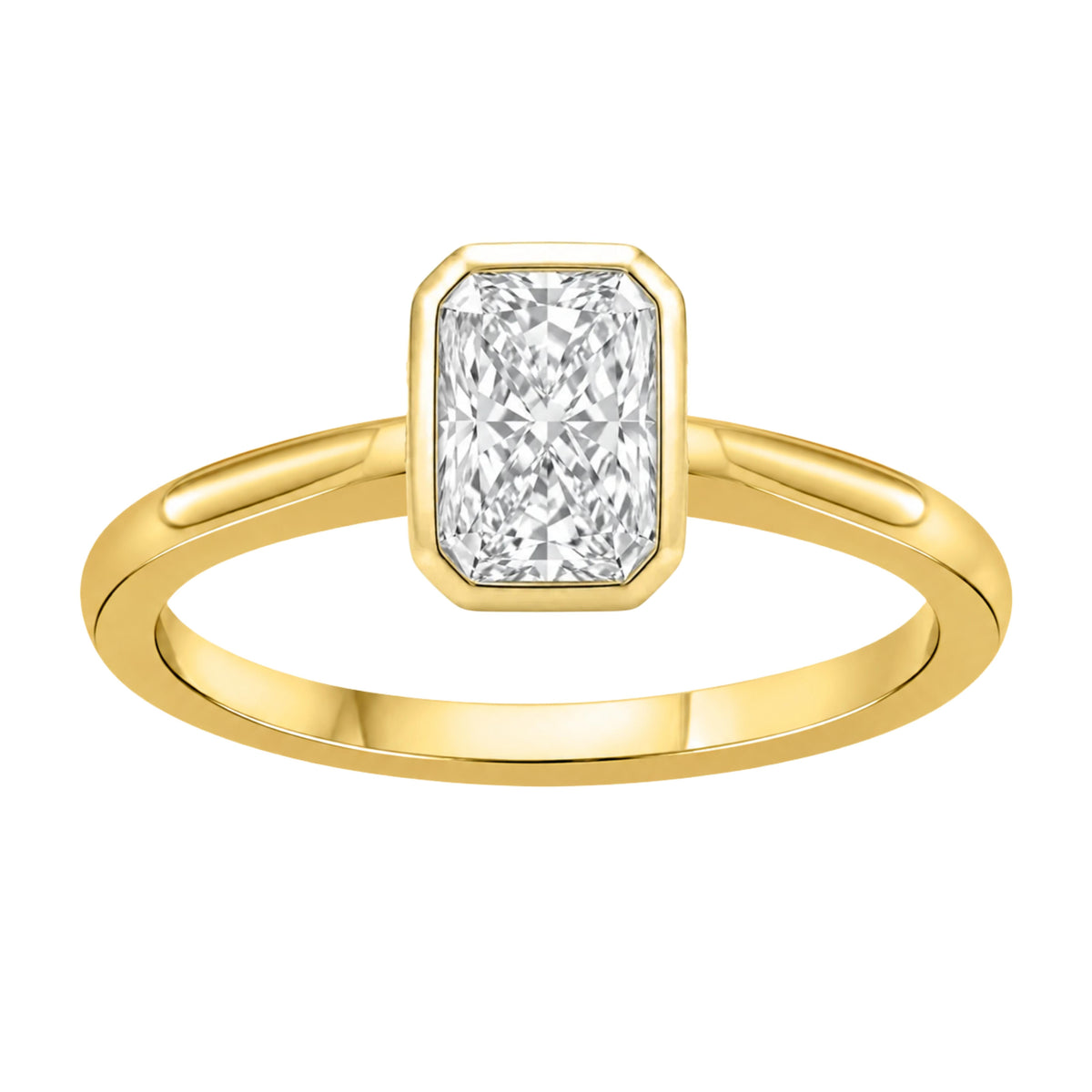 Solitaire Bezel Engagement Ring