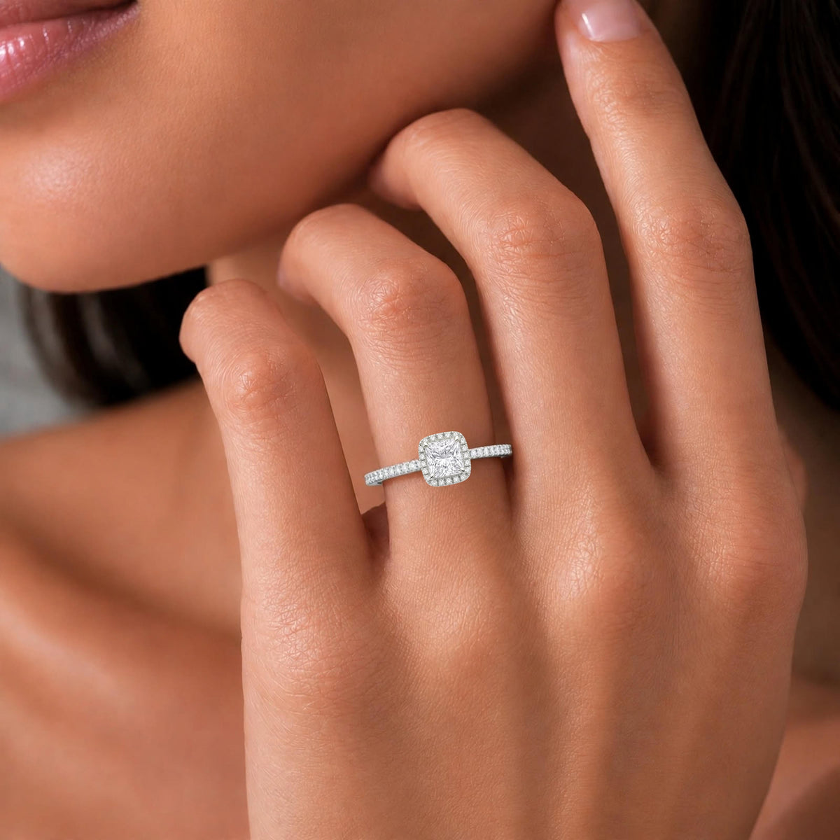Halo Engagement Ring