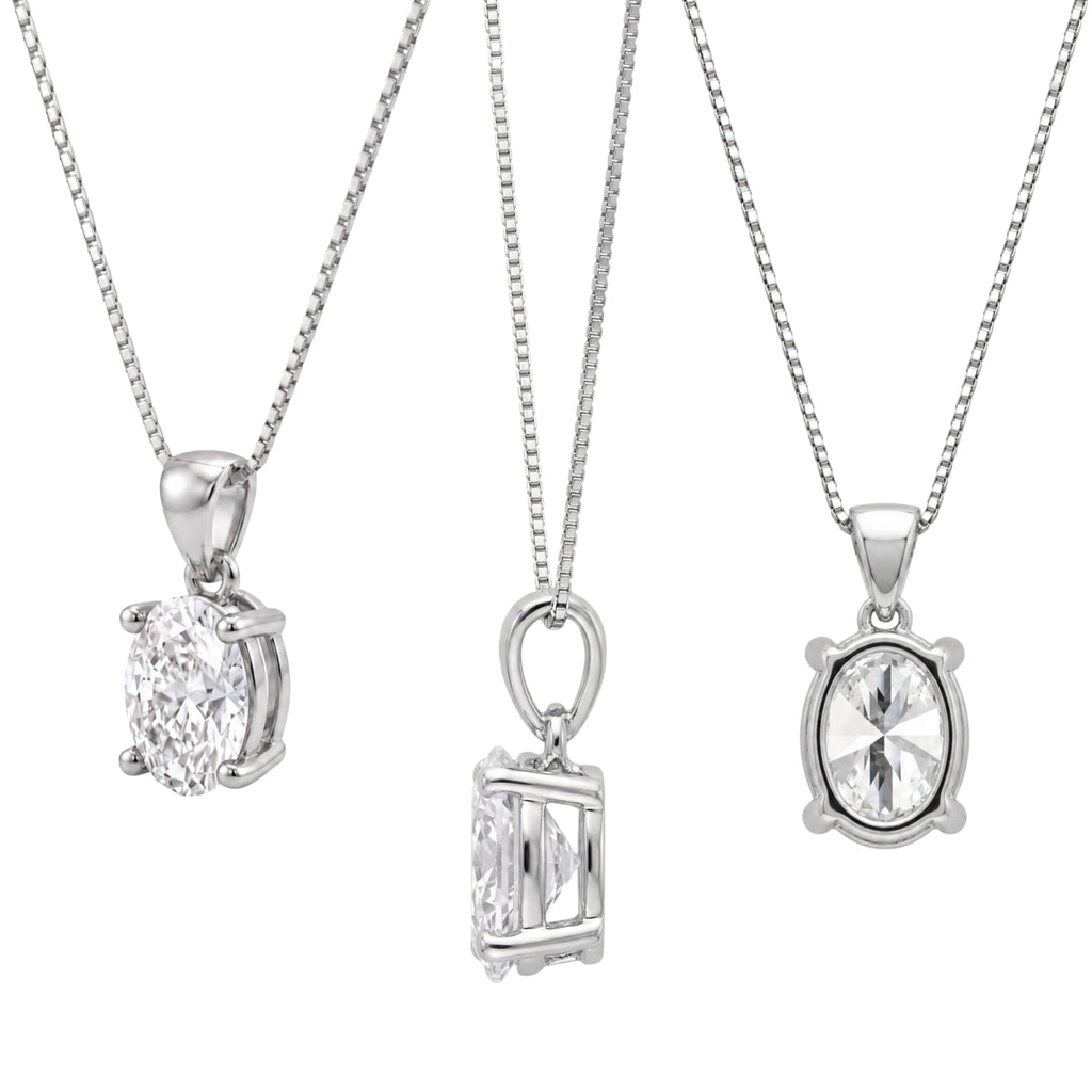 Prong Stud Pendant Gift Set