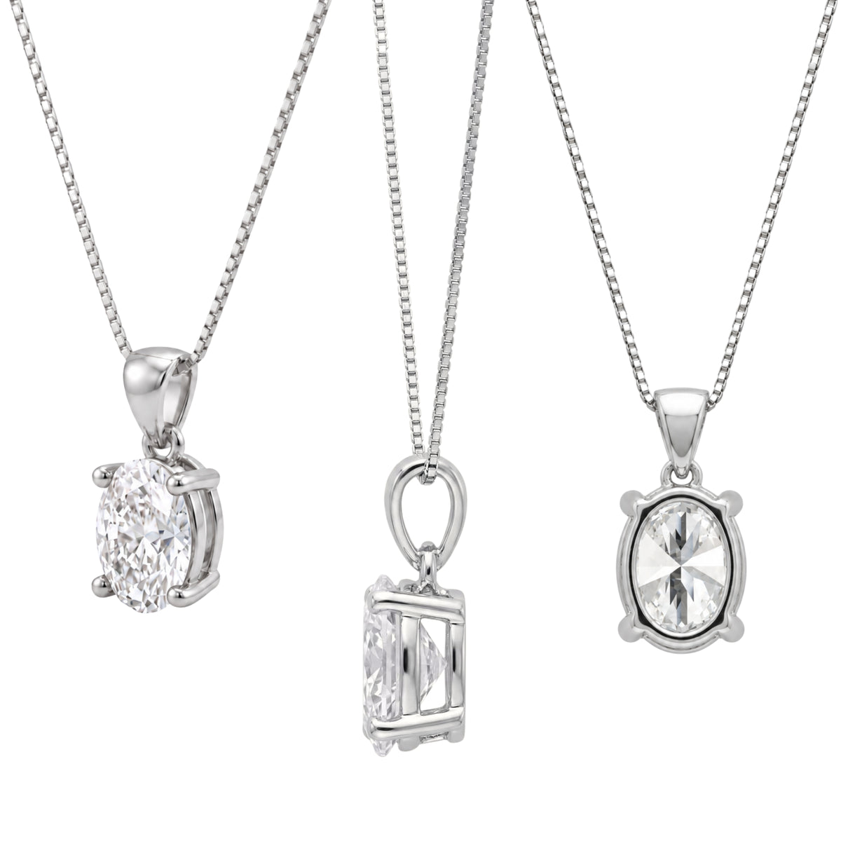 Prong Stud Pendant Gift Set