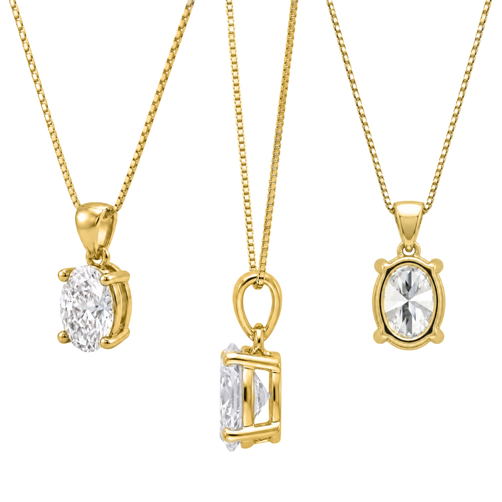 Prong Stud Pendant Gift Set