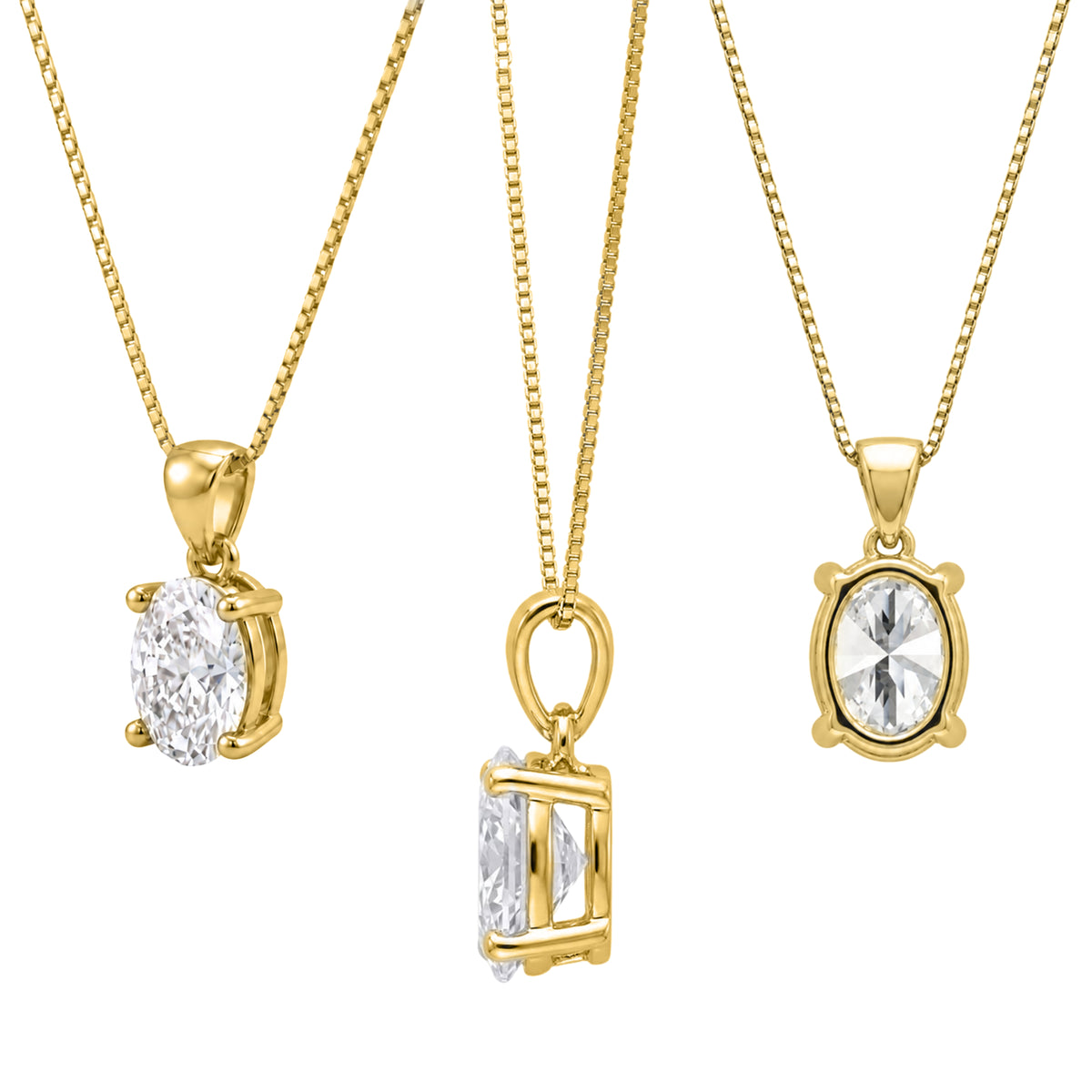 Prong Stud Pendant Gift Set