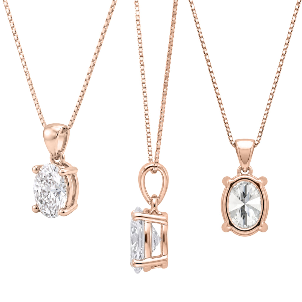 Prong Stud Pendant Gift Set