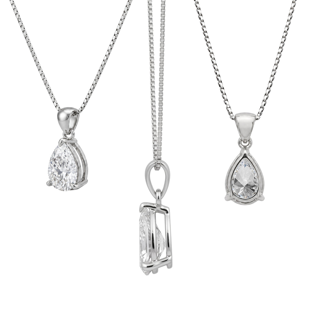 Prong Stud Pendant Gift Set