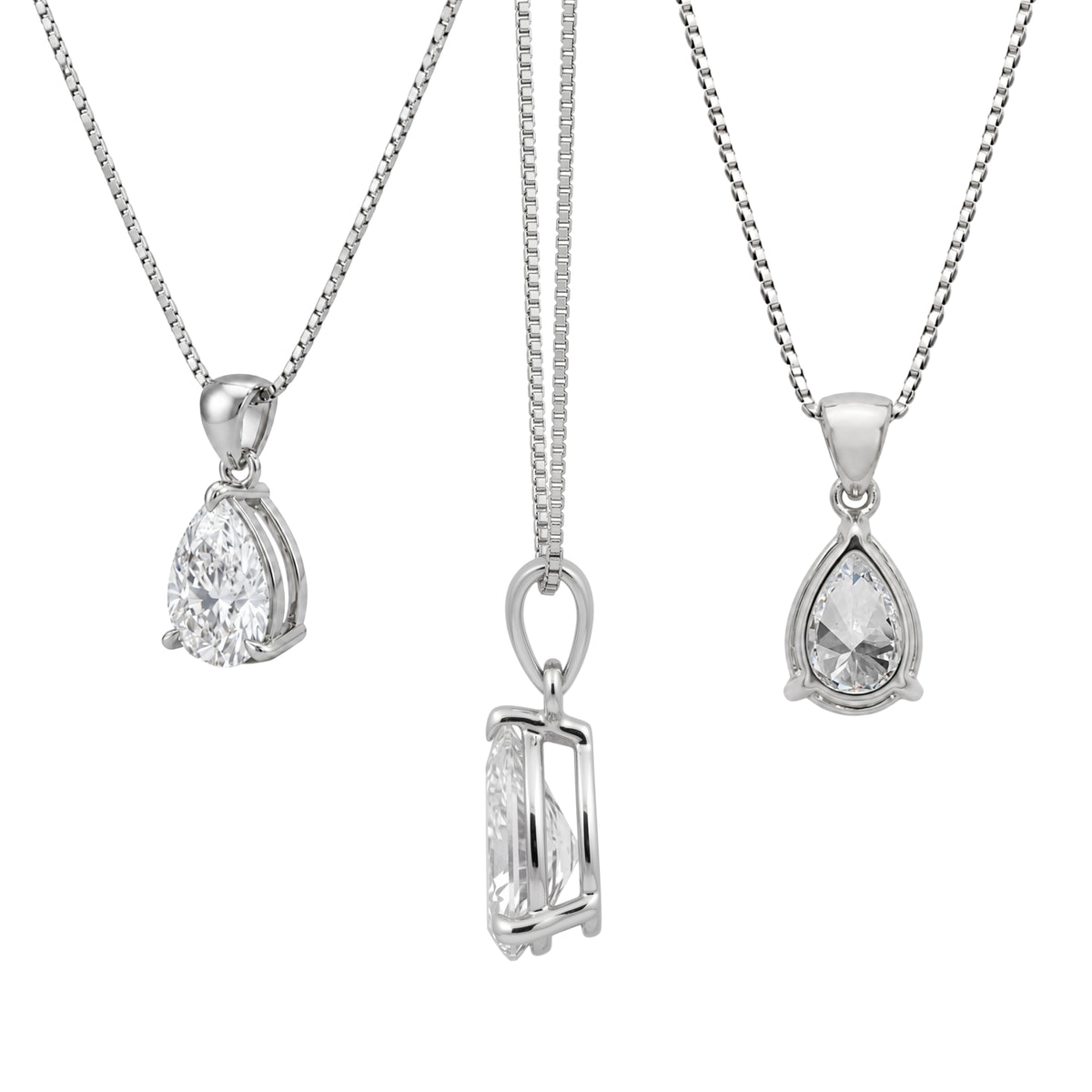 Prong Stud Pendant Gift Set