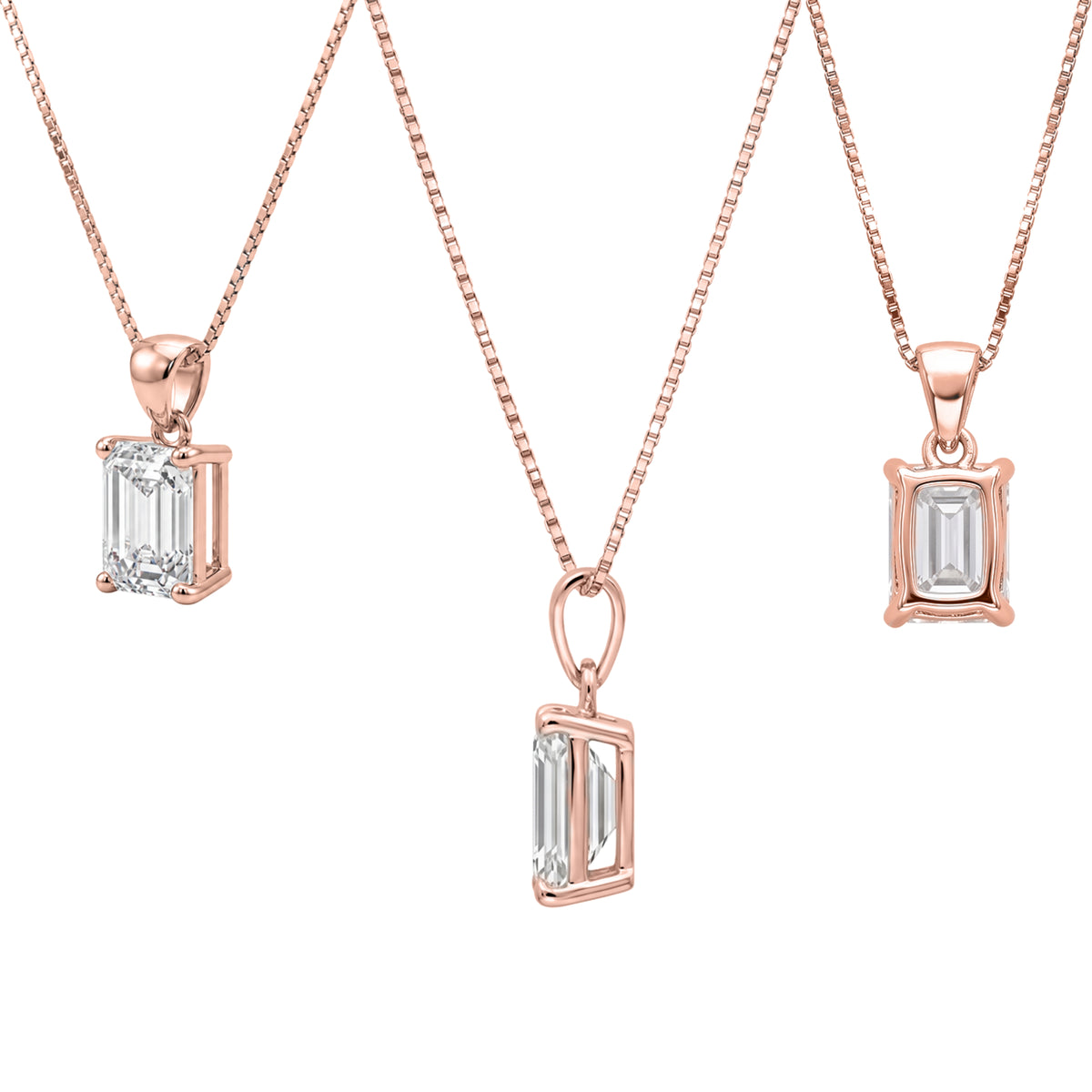Prong Stud Pendant Gift Set