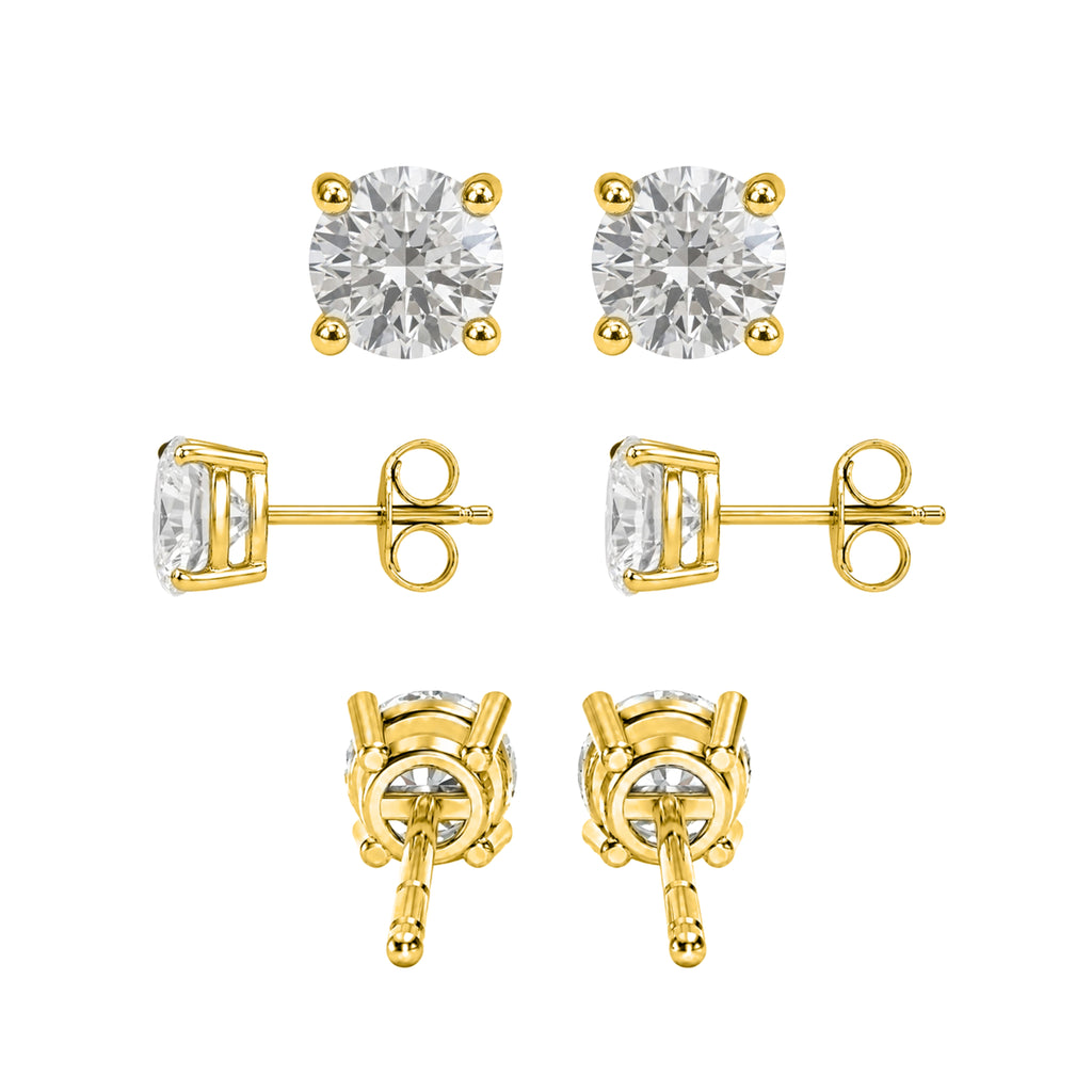 Prong Stud Pendant Gift Set