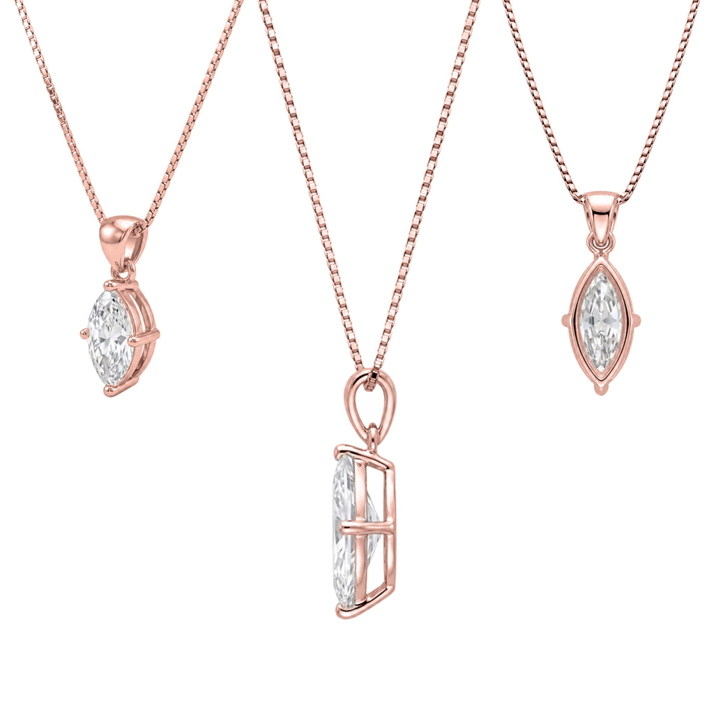 Prong Stud Pendant Gift Set