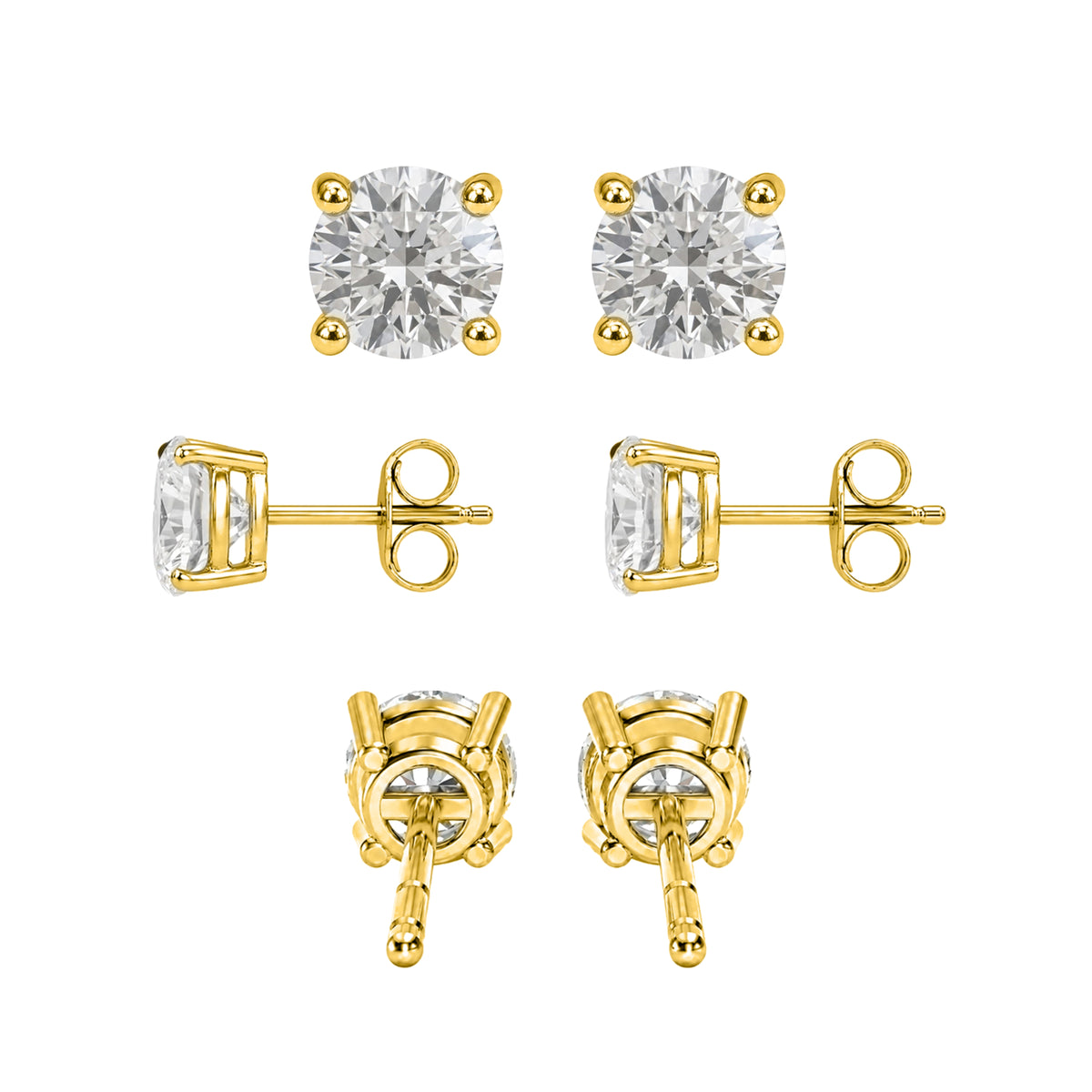Prong Stud Pendant Gift Set