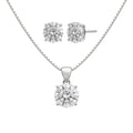 1-6 ctw Round Stud Pendant Gift Set