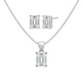 1-6 ctw Emerald Stud Pendant Gift Set