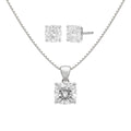 1-6 ctw Cushion Stud Pendant Gift Set