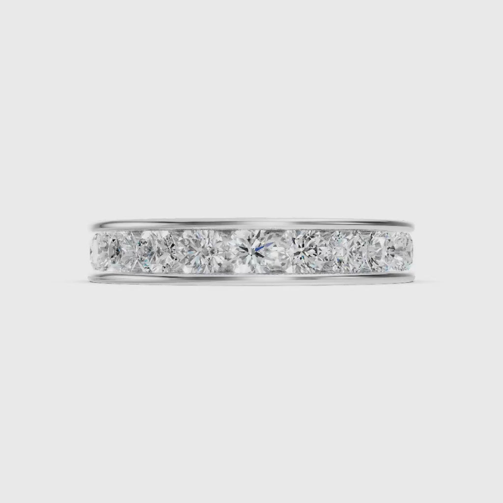 Diamonair Lab Grown Diamond (F/VS+) 1.00 carat Round cut Sterling Silver Ring - Sterling Silver | Gold over Silver