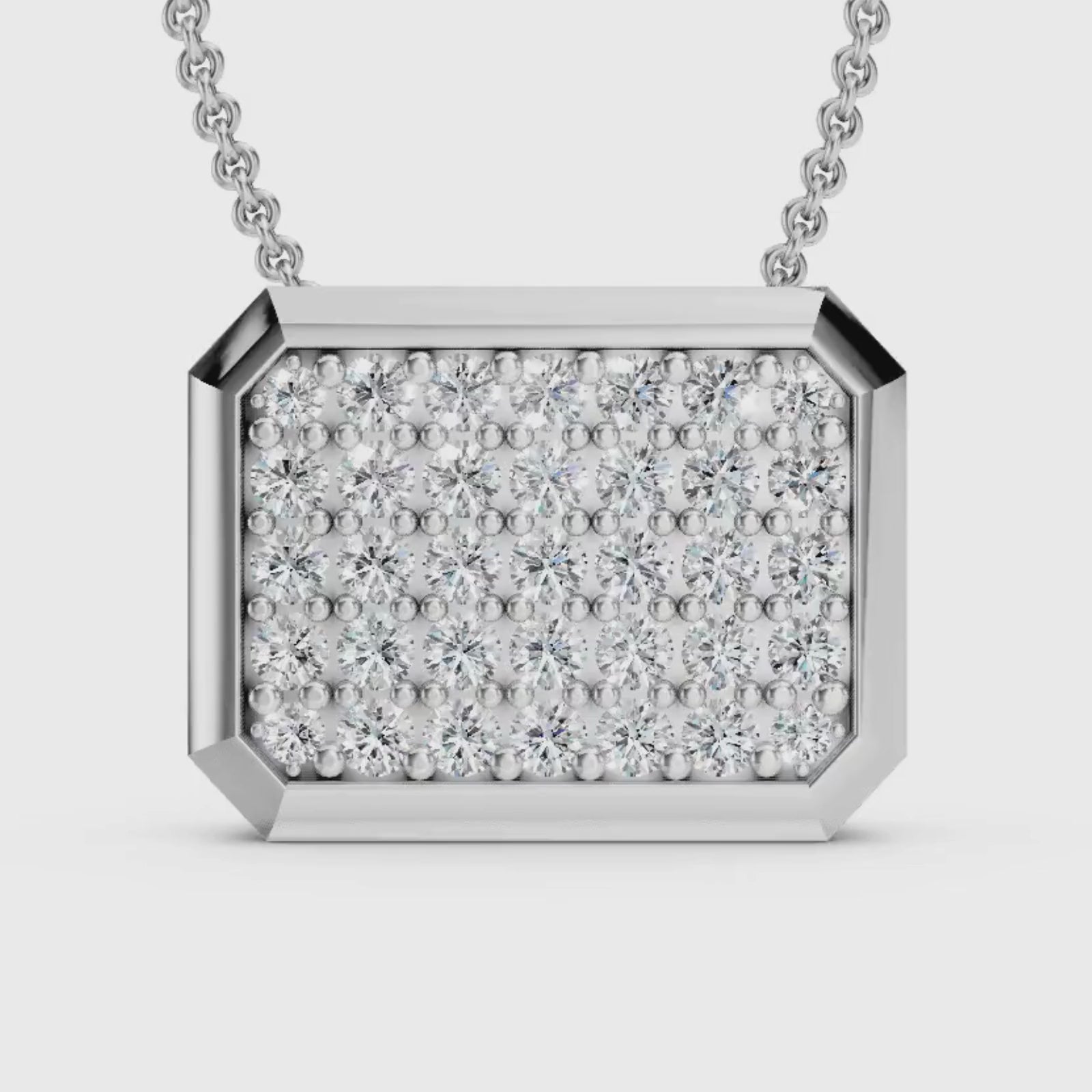 Diamonair Lab Grown Diamond (F/VS+) 2.00 carat Round cut Sterling Silver Circle Pendant - Sterling Silver | Gold over Silver