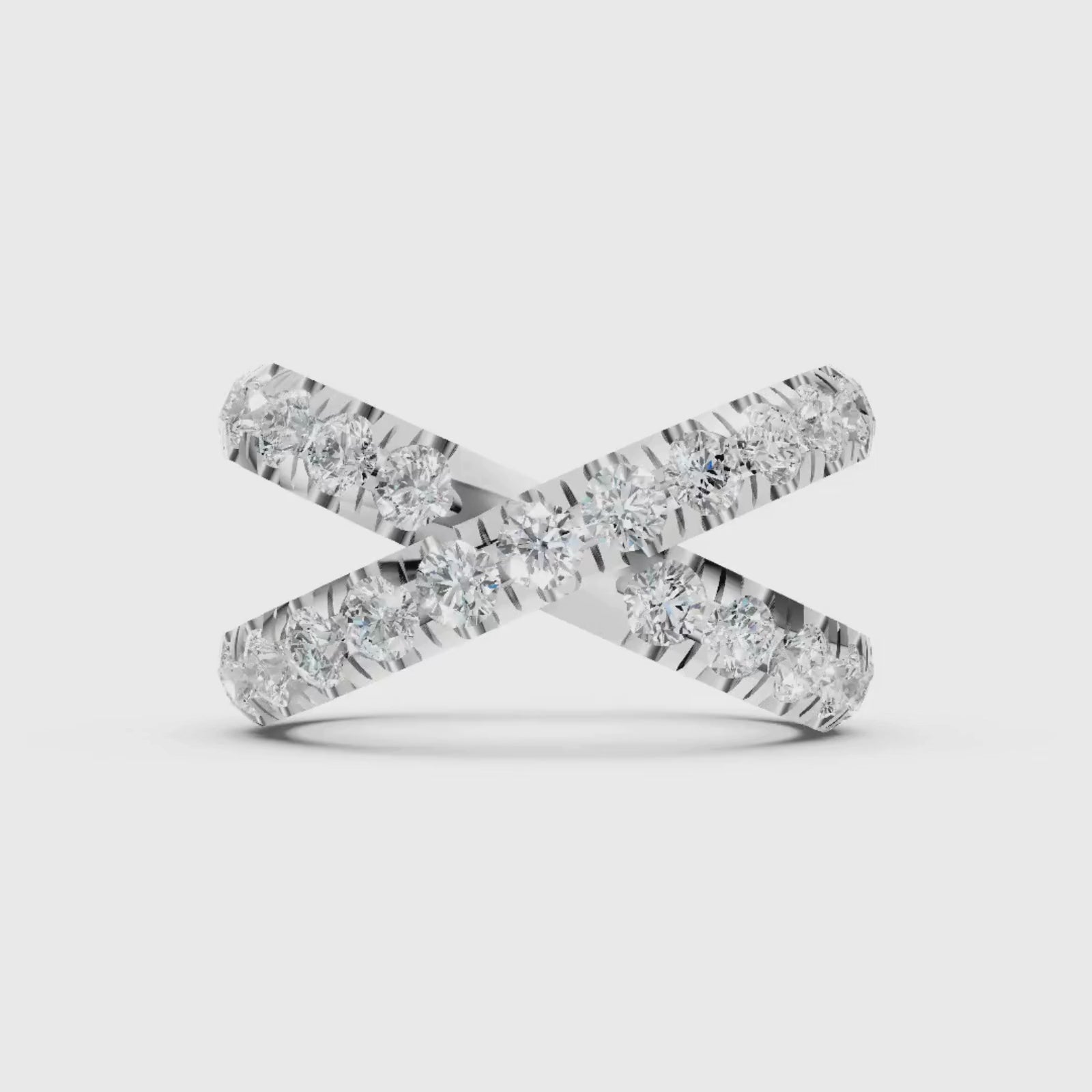Diamonair Lab Grown Diamond (F/VS+) 1.00 carat Round cut Sterling Silver Ring - Sterling Silver | Gold over Silver