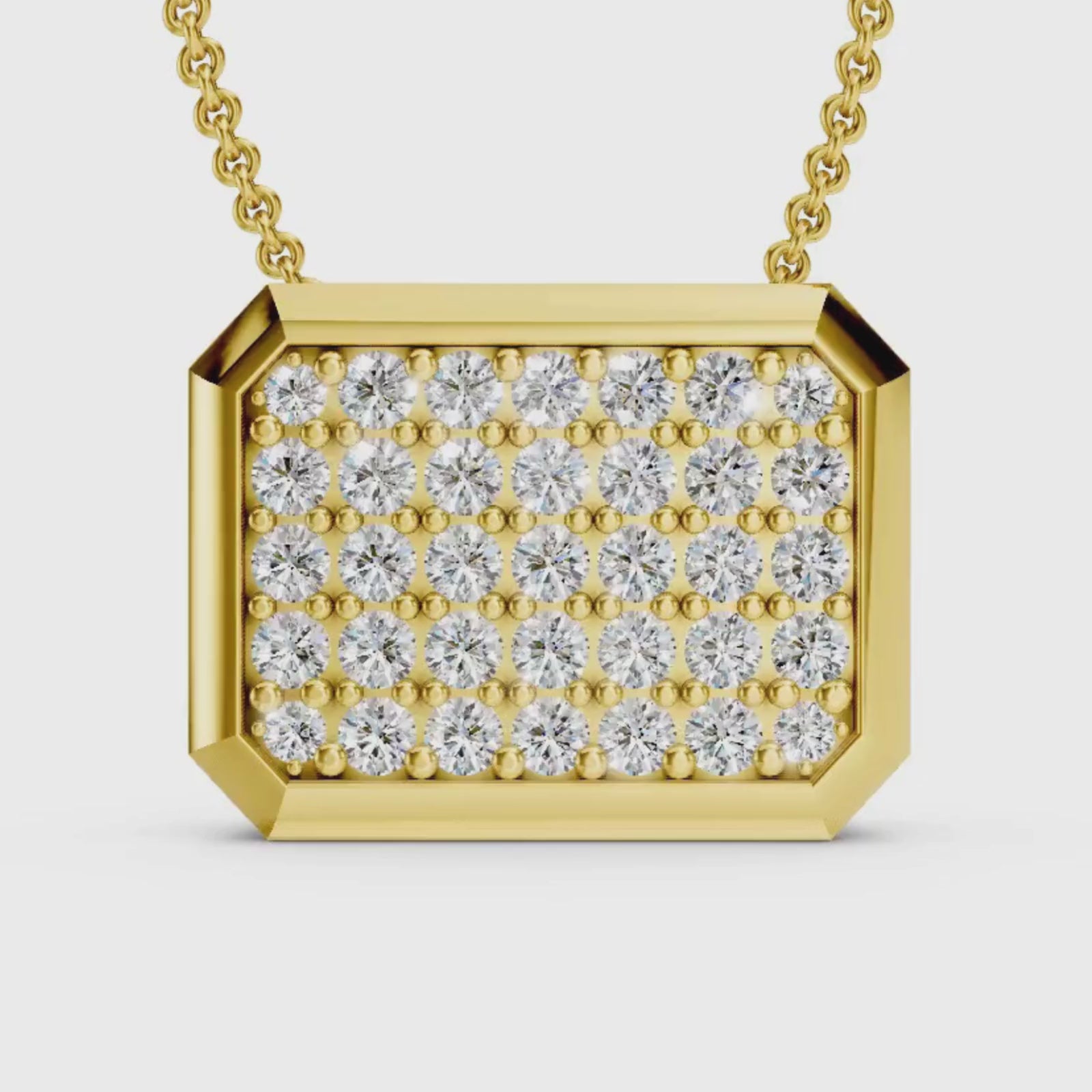 Diamonair Lab Grown Diamond (F/VS+) 2.00 carat Round cut Sterling Silver Circle Pendant - Sterling Silver | Gold over Silver