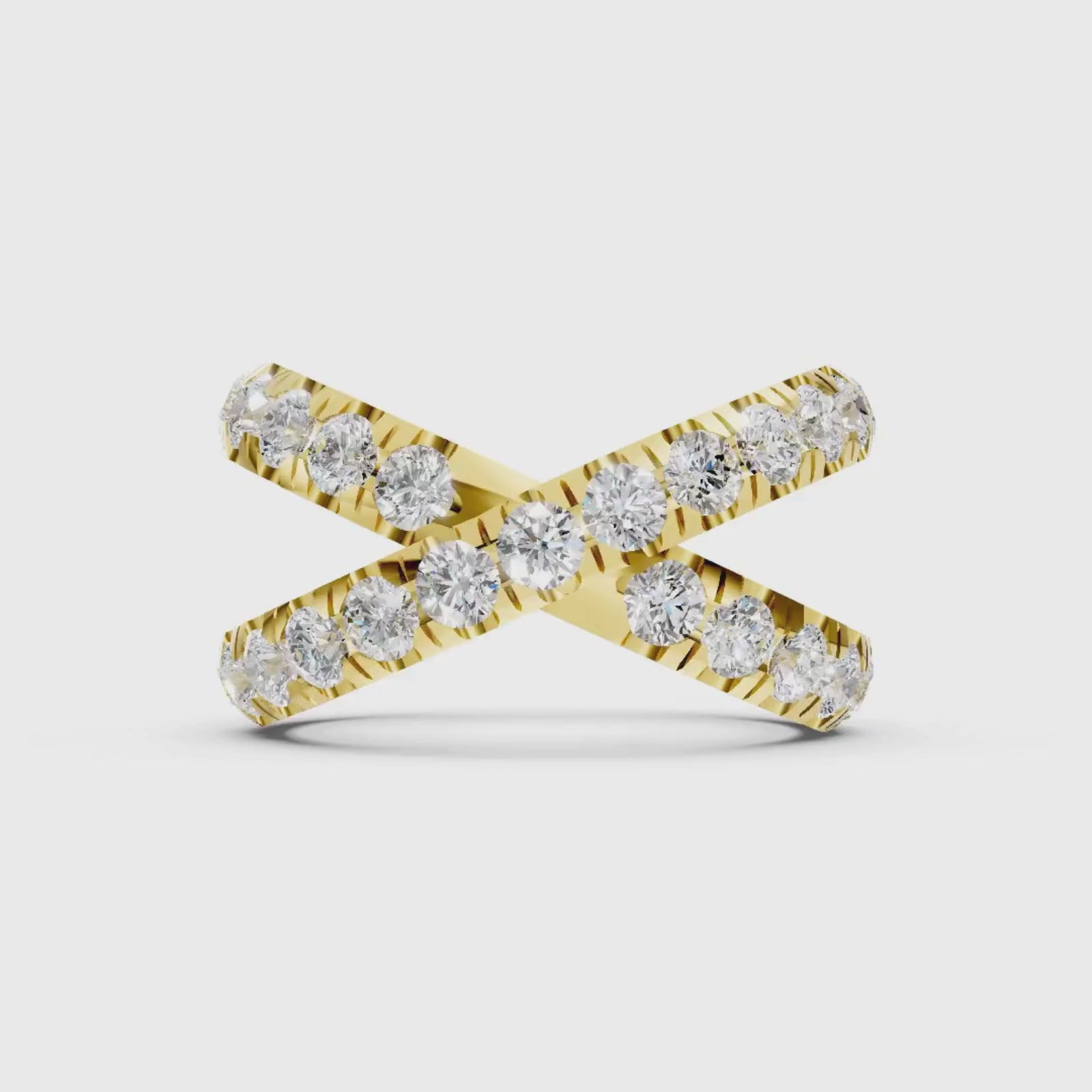 Diamonair Lab Grown Diamond (F/VS+) 2.00 carat Round cut Sterling Silver Ring - Sterling Silver