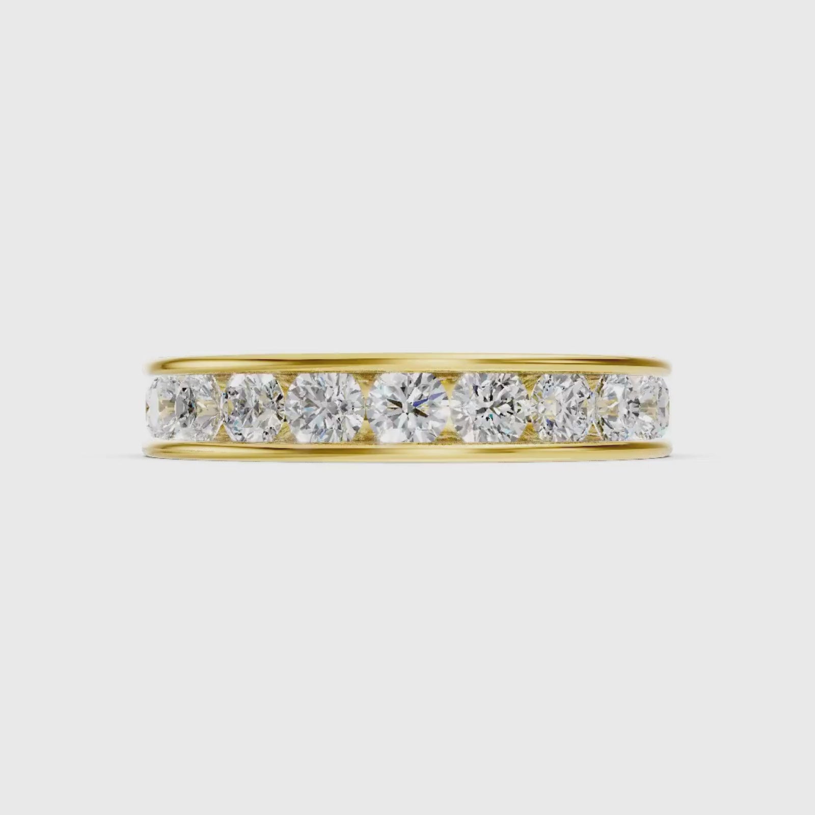 Diamonair Lab Grown Diamond (F/VS+) 1.00 carat Round cut Sterling Silver Ring - Sterling Silver | Gold over Silver