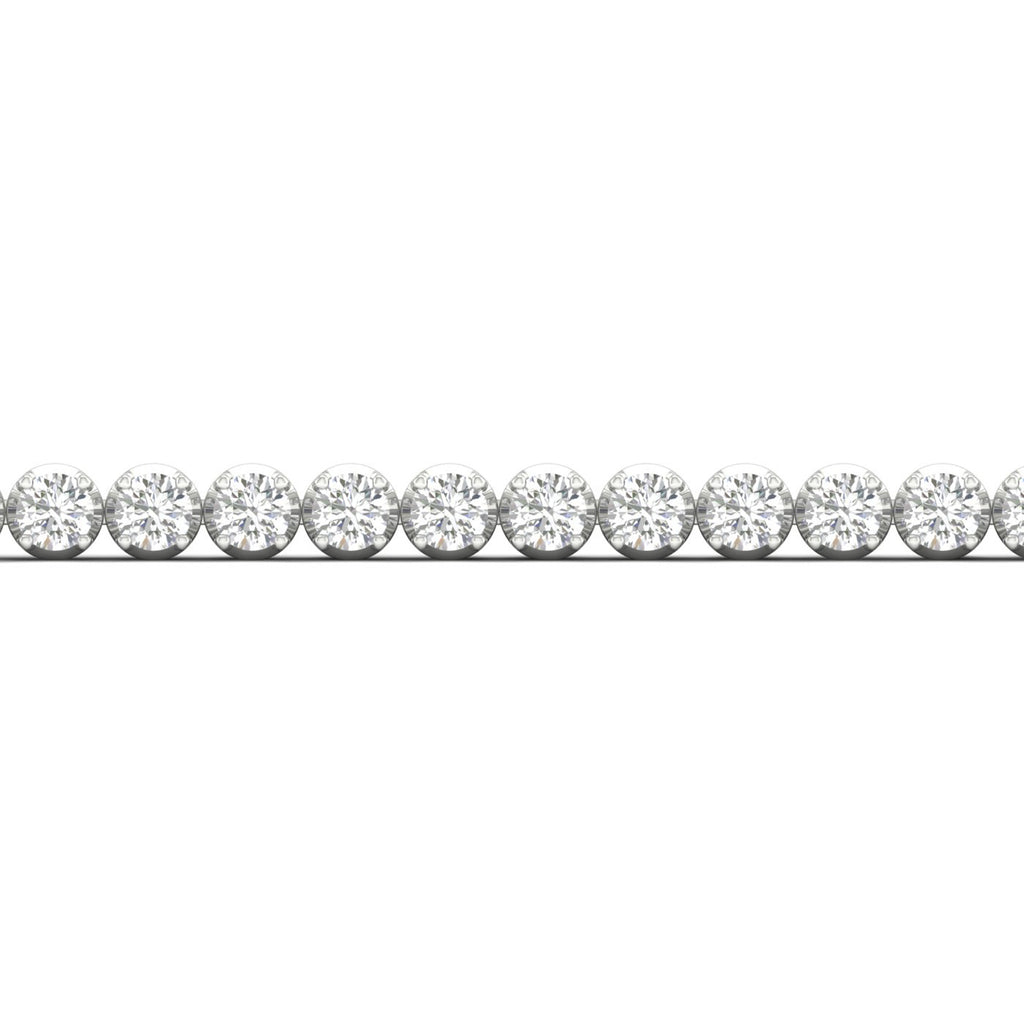 6.00 Carat T.W. Round-cut Lab Grown Diamond (F/VS+) 14K Gold Bracelet