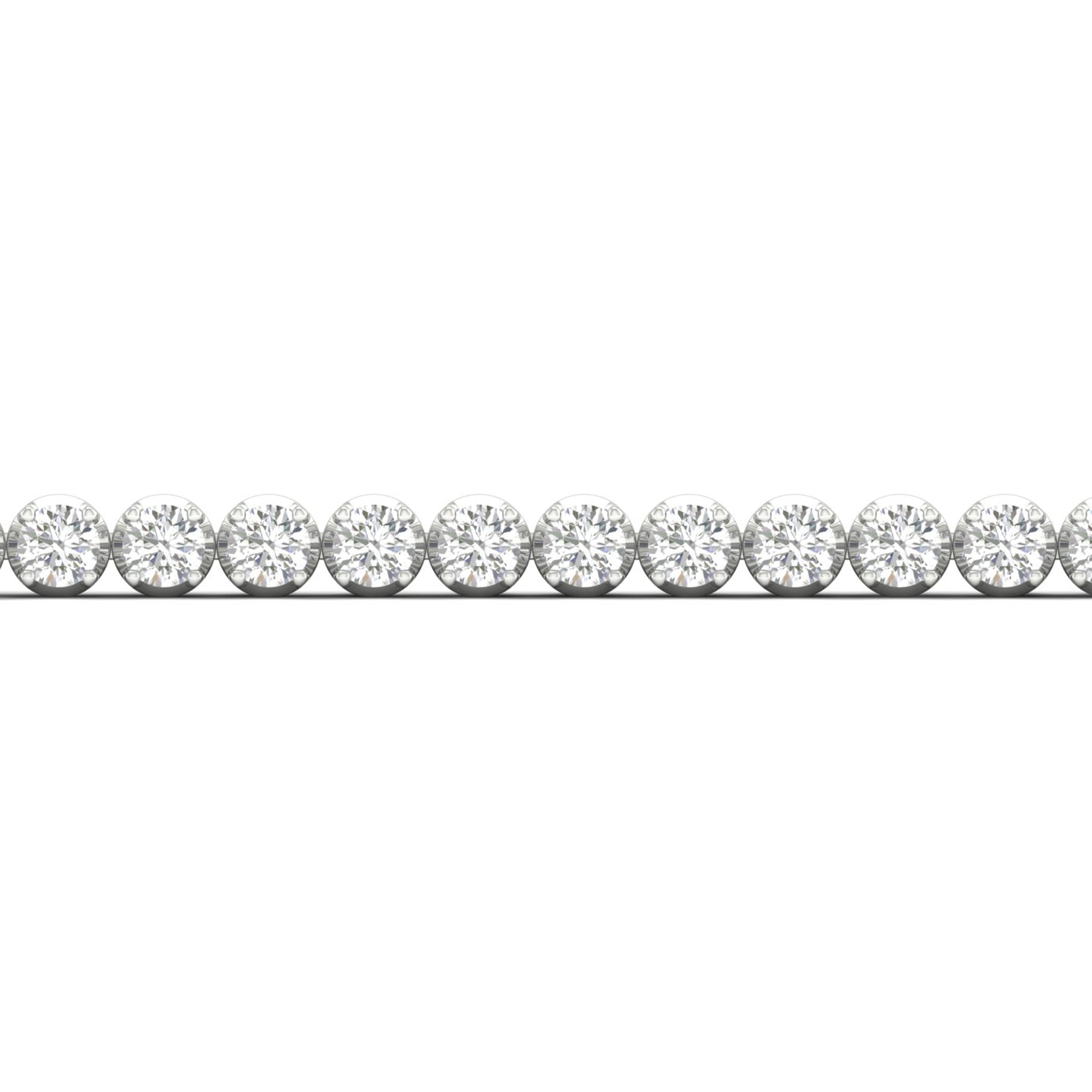 6.00 Carat T.W. Round-cut Lab Grown Diamond (F/VS+) 14K Gold Bracelet