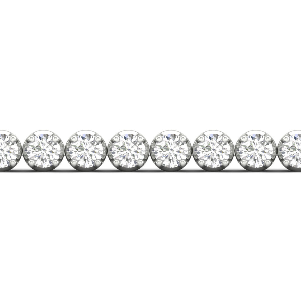 8.00 Carat T.W. Round-cut Lab Grown Diamond (F/VS+) 14K Gold Bracelet