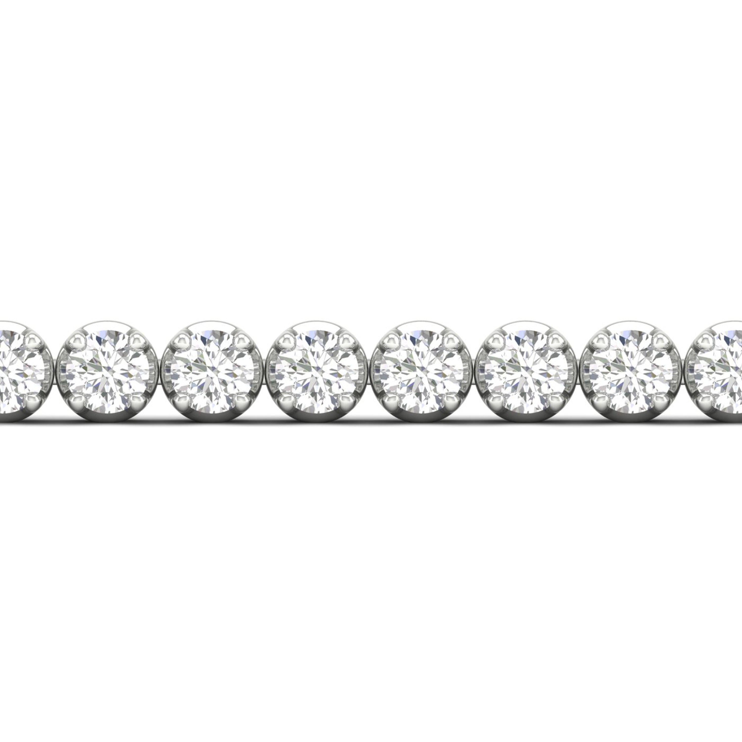 8.00 Carat T.W. Round-cut Lab Grown Diamond (F/VS+) 14K Gold Bracelet