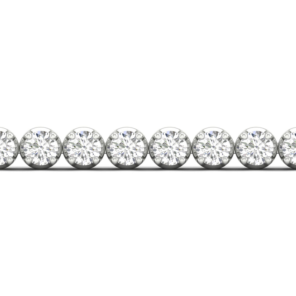 10.00 Carat T.W. Round-cut Lab Grown Diamond (F/VS+) 14K Gold Bracelet