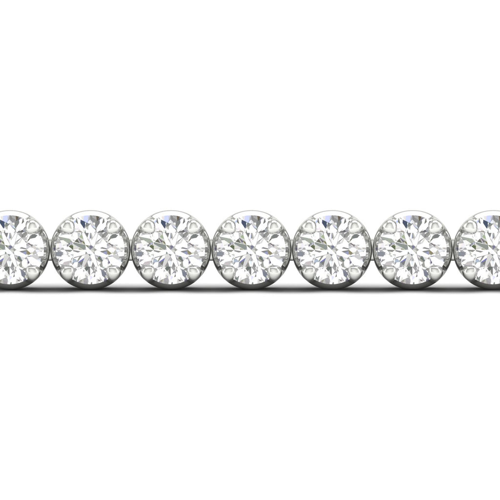 12.00 Carat T.W. Round-cut Lab Grown Diamond (F/VS+) 14K Gold Bracelet