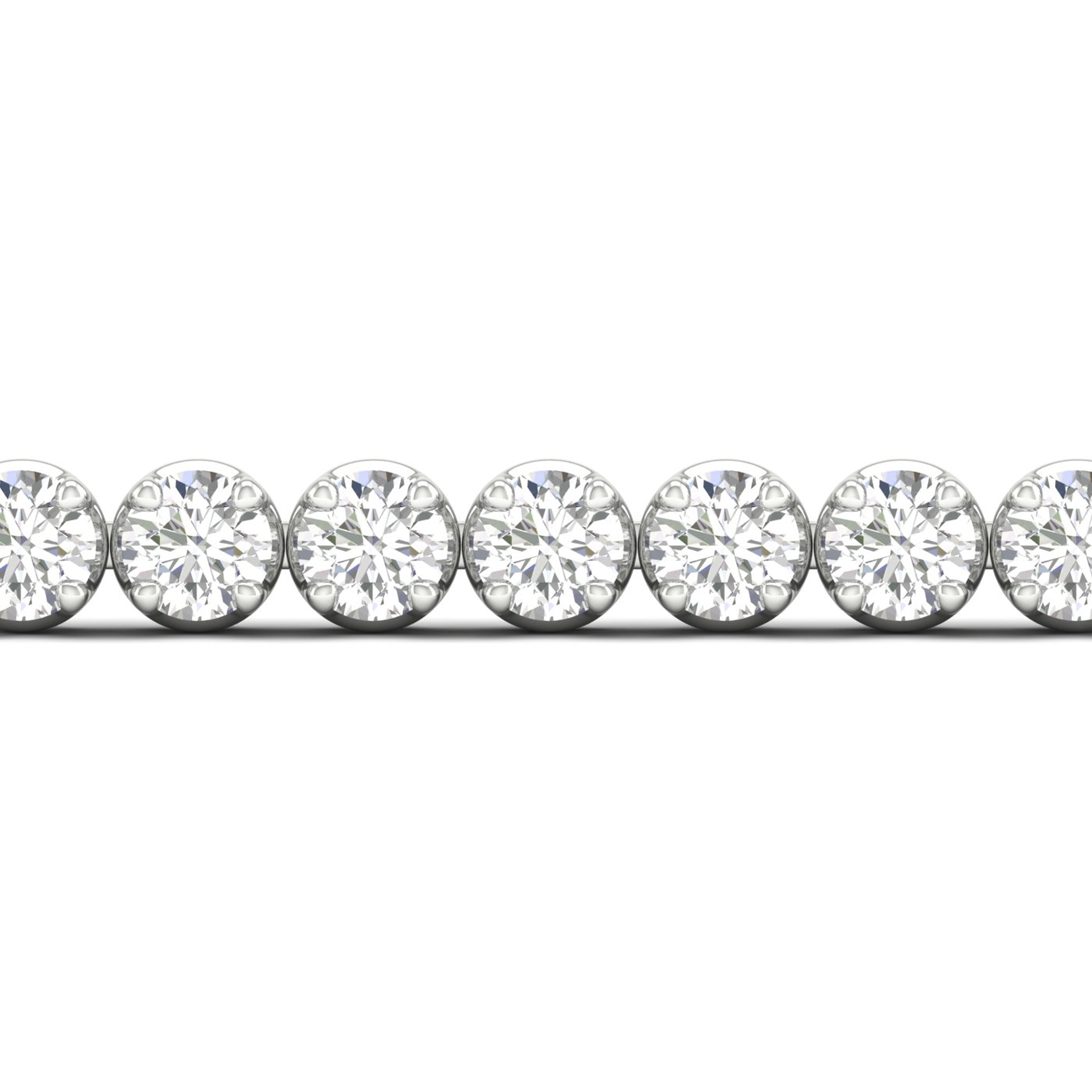 12.00 Carat T.W. Round-cut Lab Grown Diamond (F/VS+) 14K Gold Bracelet