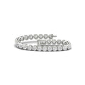 12.00 Carat T.W. Round-cut Lab Grown Diamond (F/VS+) 14K Gold Bracelet