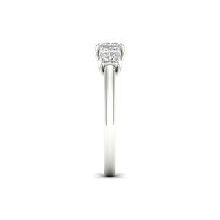 2.00 Carat T.W. Princess-cut Lab Grown Diamond ( G-H/VS ) 14K Gold 3 Stone Ring