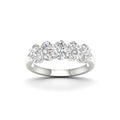 7.00 Carat T.W. Oval-cut Lab Grown Diamond (F/VS+) 14K Gold 5 Stone Ring