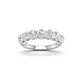 2.00-5.00 Carat T.W. Round-cut Lab Grown Diamond (F/VS+) 14K Gold 7 Stone Band Ring
