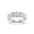 2.00 Carat T.W. Oval-cut Lab Grown Diamond (F/VS+) 14K Gold 7 Stone Ring